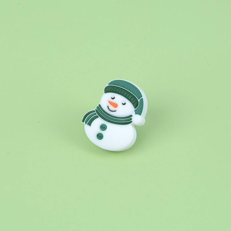 Wholesale 10PCS Christmas Silicone Beads